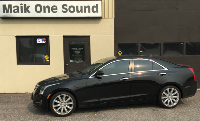 2016 Cadillac CTC with professional window tint in North Bay